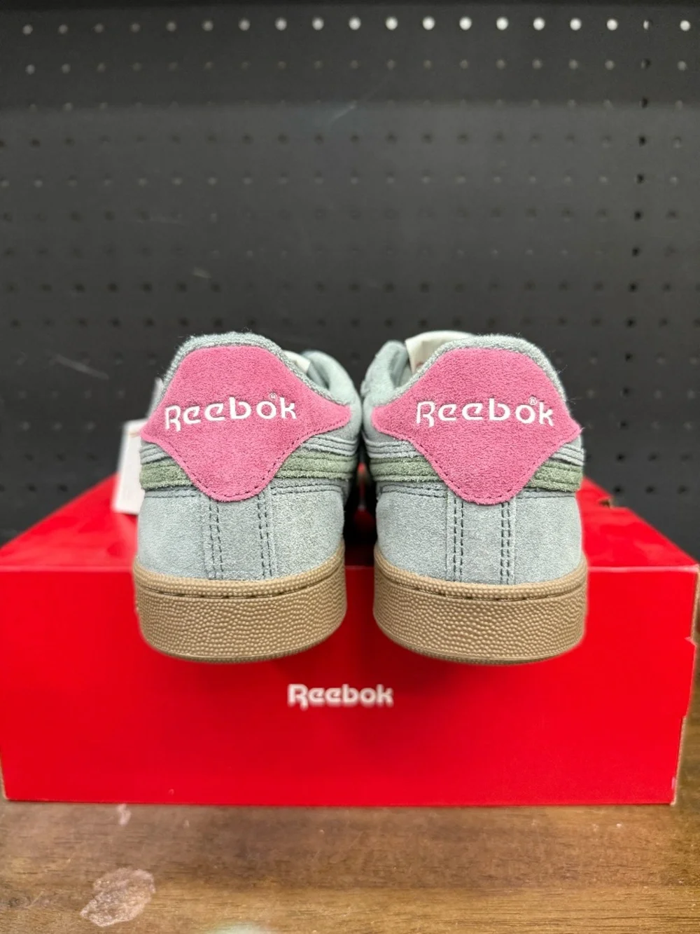New W/ Box! Womens Reebok Club C Revenge Vintage 'Dark Fog/Dark Fog/Studio Pink'